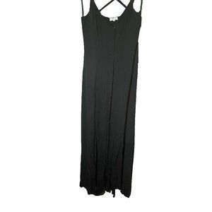Ghost Black Strap Midi Dress